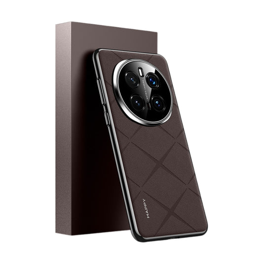 Honor Magic7 Pro (PTP-N49, PTP-AN10) - Plain Leather PC Phone Case