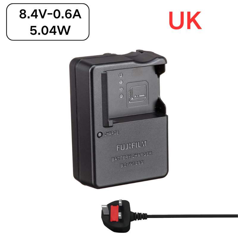 Load image into Gallery viewer, [BC-W126 / BC-W126S][8.4V-0.6A] Fujifilm NP-W126S NP-W126 Battery / Fujifilm X-T1 X-T2 X-T3 X-T10 Series - Camera Charger Power Supply Adapter - Polar Tech Australia
