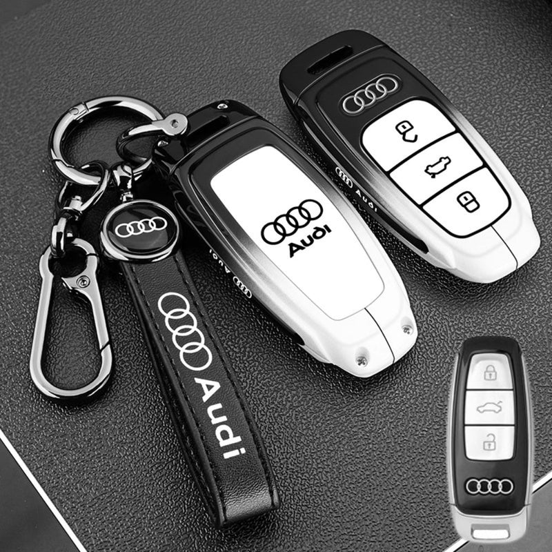 Cargue la imagen en el visor de la galería, Audi Stylish with Cool Shockproof Car Key Protective Fob Case Cover For A3, A4, A5, A6, Q2, Q3, Q5, Q7, Q8, e-tron
