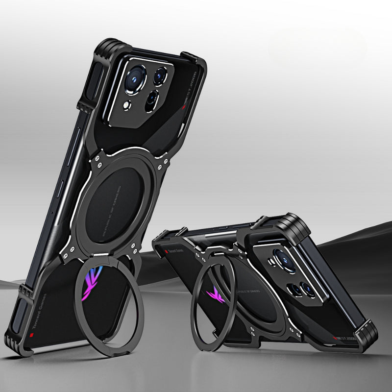 Chargez l&#39;image dans la visionneuse de la galerie, Asus ROG Phone 9 / 9 Pro - Mechanical Arm Borderless MagSafe Holder Metal Phone Case - Polar Tech Australia
