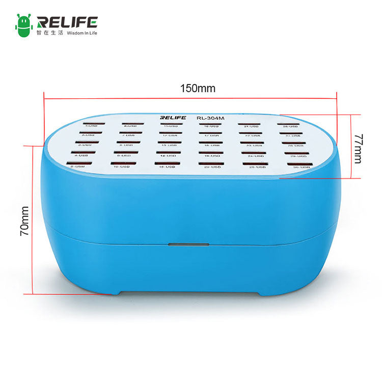 Chargez l&#39;image dans la visionneuse de la galerie, [RL-304M] RELIFE Intelligent High Power 30 Port Charger - Polar Tech Australia
