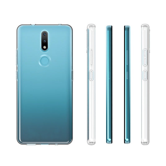 Nokia 2.4 - AirPillow Cushion Transparent Soft Clear TPU Four Corners Protective Case - Polar Tech Australia