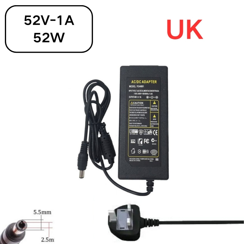 Load image into Gallery viewer, [52V-1A][5.5x2.5] Universal Computer/Monitor/CCTV POE Switch - Power Supply Adapter Wall Charger - Polar Tech Australia
