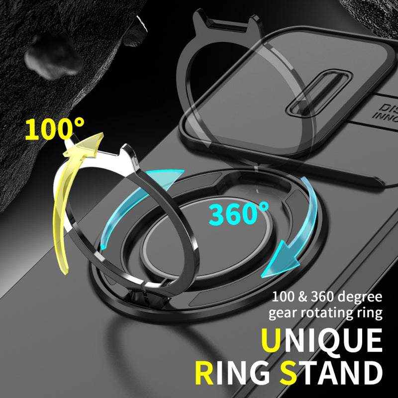 Cargue la imagen en el visor de la galería, [Built-in Stand][With Slide Lens Cover] OPPO Reno13 F 4G/5G - Anti-Drop Protective Shell Case - Polar Tech Australia
