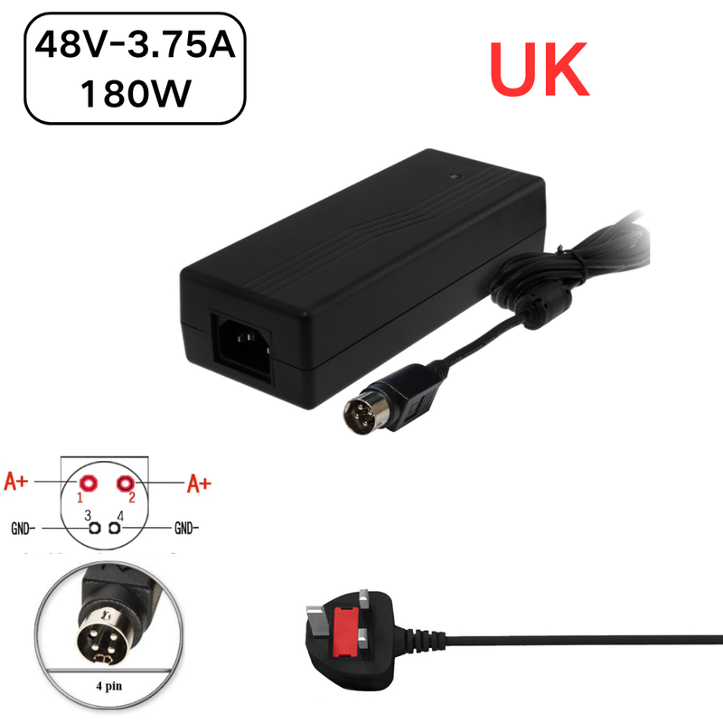 Chargez l'image dans la visionneuse de la galerie, [48V-3.75A][4Pin] OEM Swann NVR16 8580 Series - Power Supply Adapter Wall Charger - Polar Tech Australia
