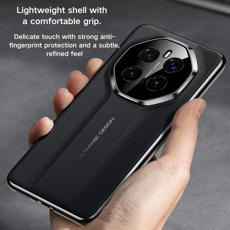 Load image into Gallery viewer, Honor Magic7 Pro (PTP-N49, PTP-AN10) - Extraordinary Master Plain Leather Phone Case
