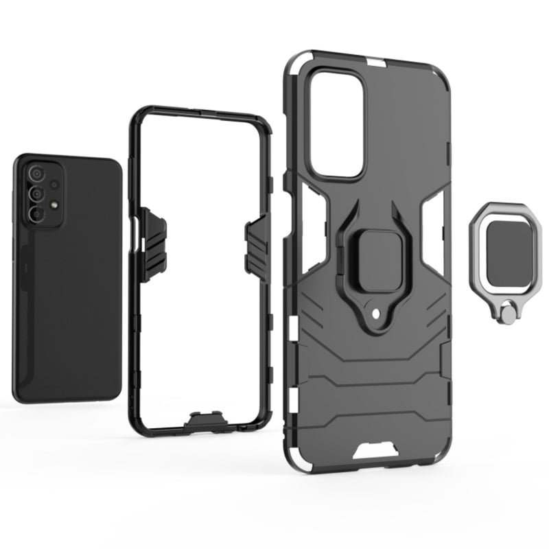 Cargue la imagen en el visor de la galería, Samsung Galaxy A03s (SM-A037) - Heavy Duty Armor Case With Ring Holder Stand
