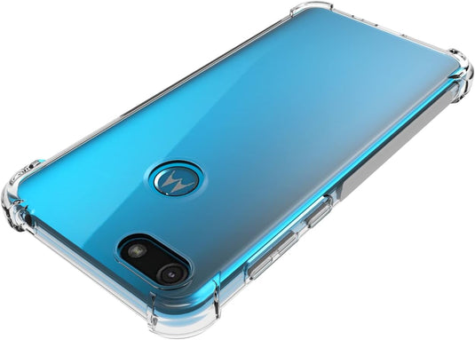 Motorola Moto E6 Play - AirPillow Cushion Transparent Soft Clear TPU Four Corners Protective Case - Polar Tech Australia