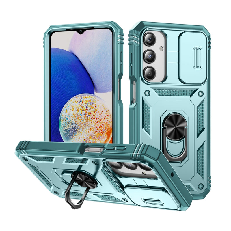 Chargez l&#39;image dans la visionneuse de la galerie, Samsung Galaxy A17 (SM-A176) - Sliding Camshield TPU + PC Phone Case with Holder
