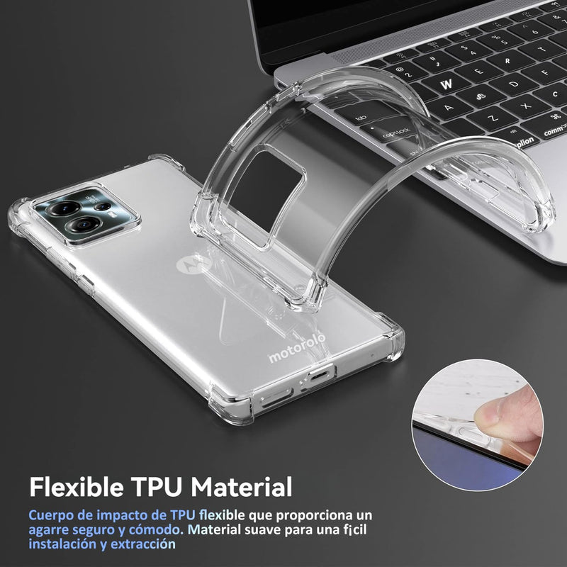 Chargez l&#39;image dans la visionneuse de la galerie, Motorola Moto G23 / Moto G13 - AirPillow Cushion Transparent Soft Clear TPU Four Corners Protective Case - Polar Tech Australia
