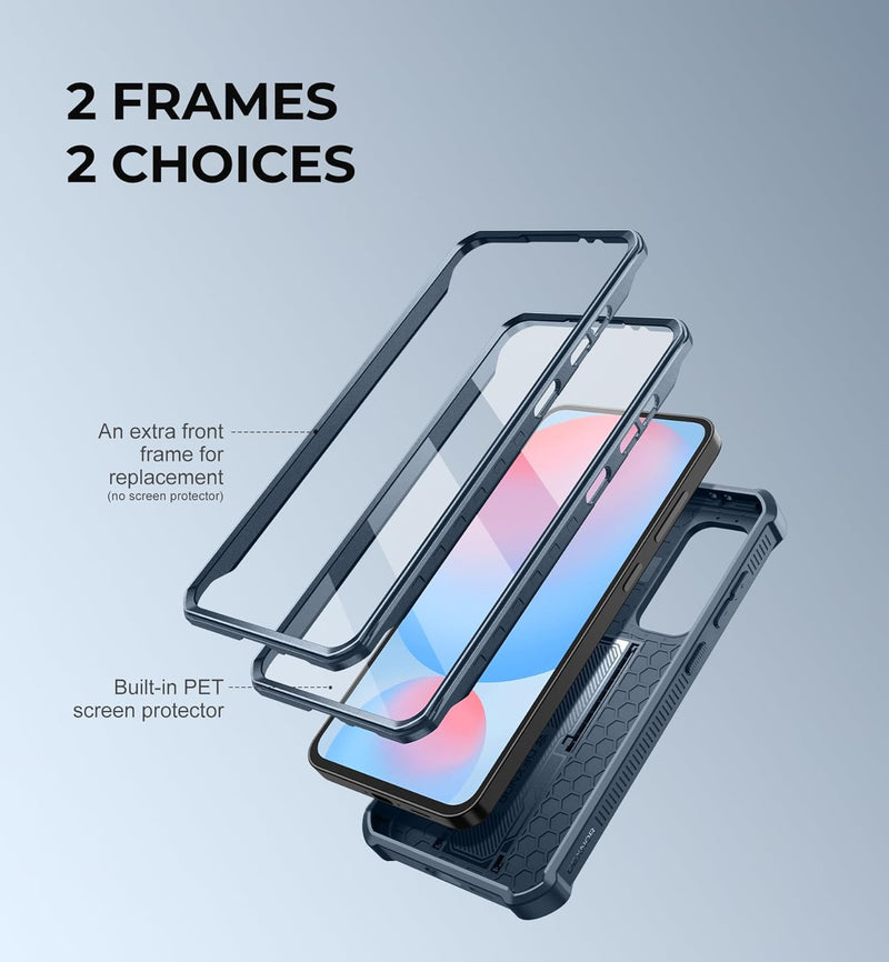 Load image into Gallery viewer, [Camera Cover &amp; Screen Protector &amp; Kickstand] Samsung Galaxy S24/PE/Plus/Ultra - Shockproof Rugged Case Full-Body Bumper Protective Heavy Duty Case - Polar Tech Australia

