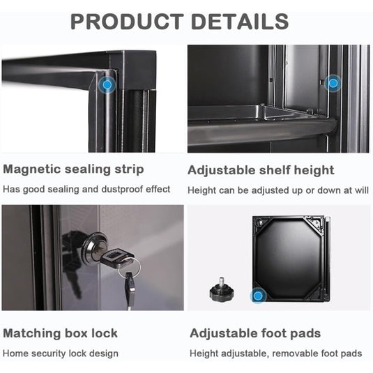 32L Camera Dehumidifying Dry Cabinet, Electronic Moisture Proof Storage Cabinet for DSLR Camera Lens, Photography Equipment, Digital Devices, Silent Energy Saving Dry Box