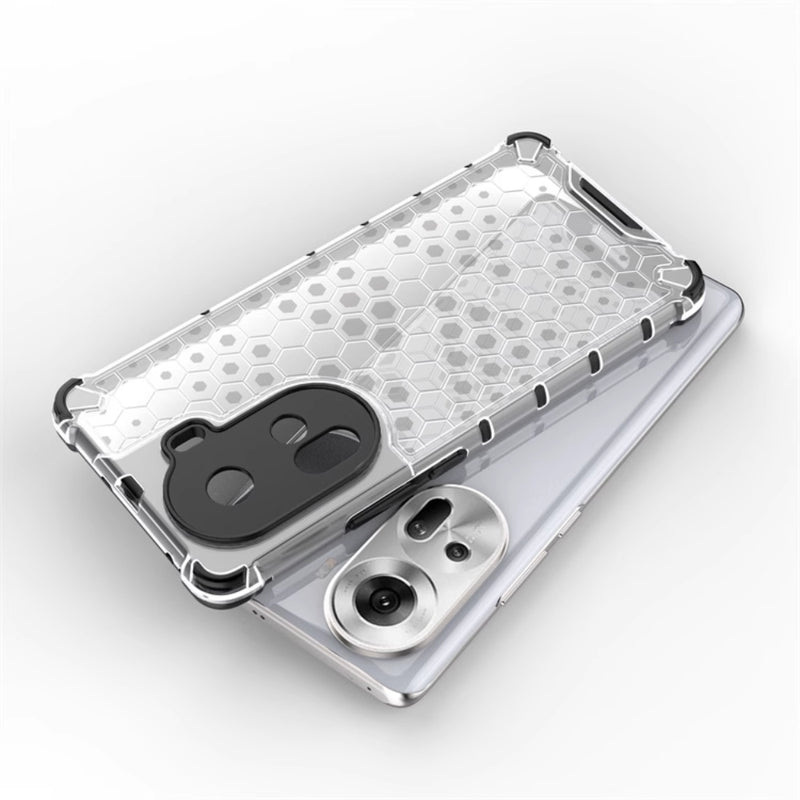 Load image into Gallery viewer, OPPO Reno11 Pro 5G (CPH2607) - Honeycomb Transparent Shockproof Protection Case - Polar Tech Australia
