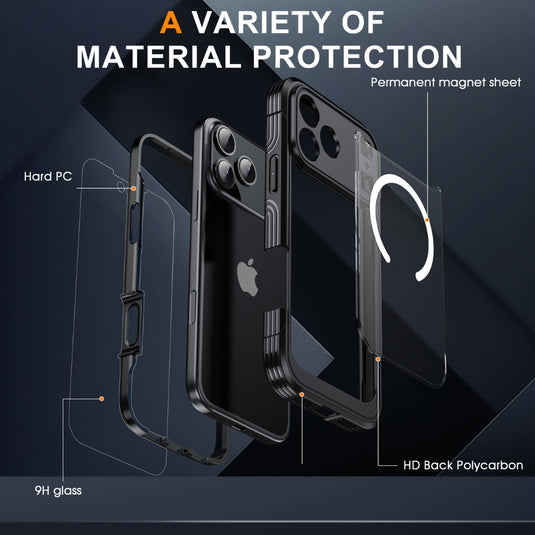 Apple iPhone 17 Air - Tempered Glass MagSafe Phone Case