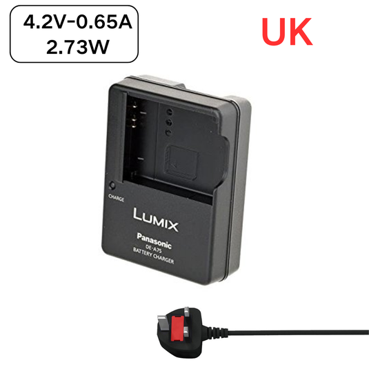 [DE-A75][4.2V-0.65A] Panasonic DMW-BCH7 LUMIX DMC-FP3S LUMIX DMC-FT10 Series - Camera Charger Power Supply Adapter - Polar Tech Australia