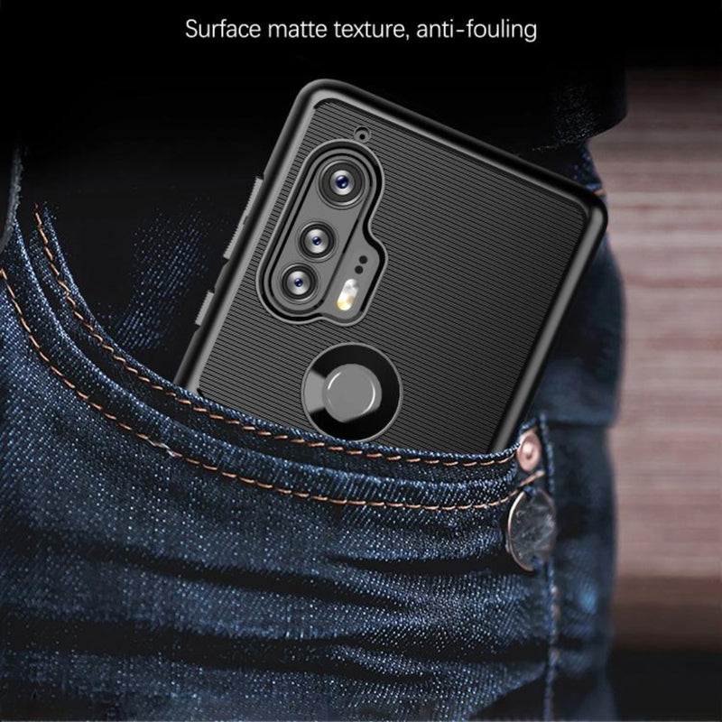 Load image into Gallery viewer, Motorola Moto Edge Plus 2020 - Thunder Series Twill Texture Thickened Anti-fall Protection TPU Case - Polar Tech Australia
