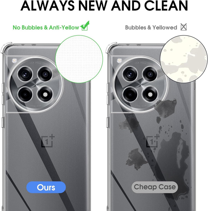 Chargez l&#39;image dans la visionneuse de la galerie, OnePlus 1+12/12R - AirPillow Cushion Transparent Soft Clear TPU Four Corners Protective Case - Polar Tech Australia
