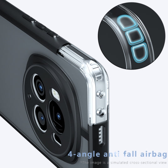 Honor Magic6 (BVL-AN00) - Armor Precise Hole PC Hybrid TPU Phone Case