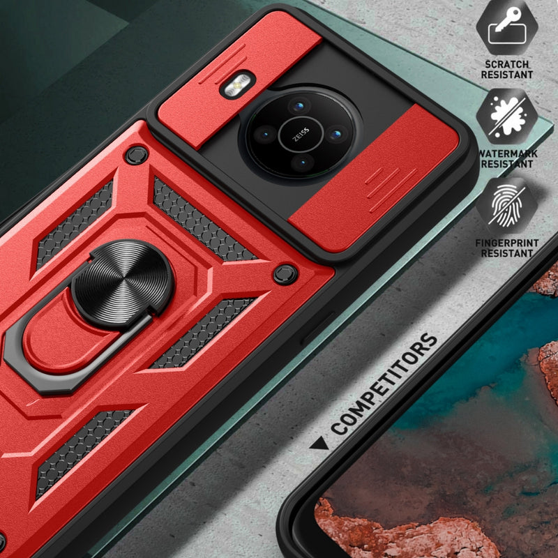 Load image into Gallery viewer, Nokia C21 - Heavy Duty Ring Holder Case with Shockproof &amp; Camera Guard Design
