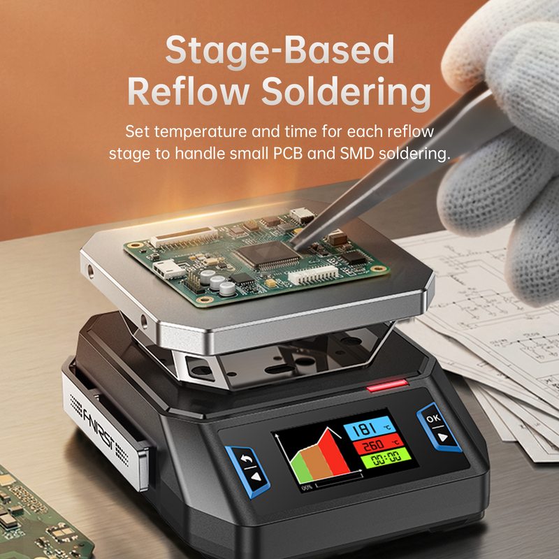 Chargez l'image dans la visionneuse de la galerie, [HT-P1A/B] FNIRSI HT-P1A/B Hot Plate 150W PD Reflow Soldering Station

