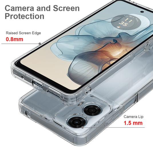 Motorola Moto Edge 60 Fusion - Transparent TPU + Acrylic Anti-Drop Phone Case - Polar Tech Australia