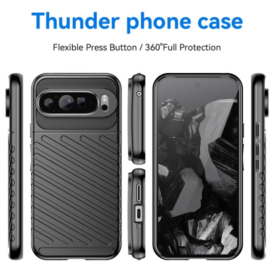 Google Pixel 9 Pro XL - Thunder Series Twill Texture Thickened Anti-fall Protection TPU Case - Polar Tech Australia