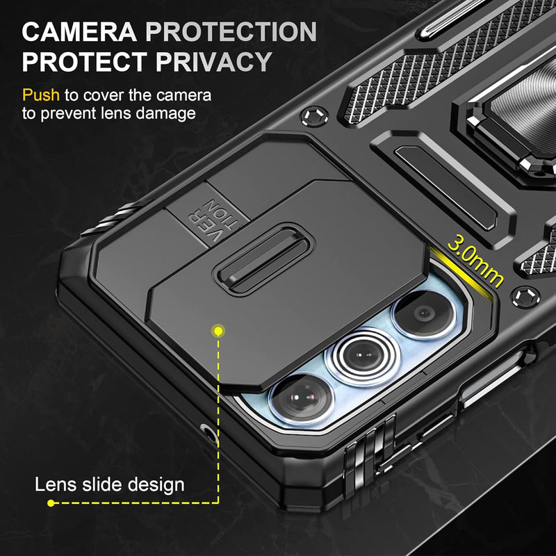 Load image into Gallery viewer, [Magnetic Ring Kickstand][Camera Cover] Motorola Moto Edge 30 Pro/Edge Plus 2022 - Shield Shockproof Rugged Heavy Duty Case - Polar Tech Australia
