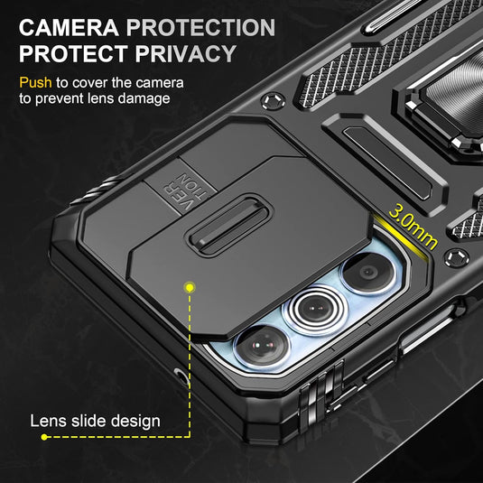 [Magnetic Ring Kickstand][Camera Cover] Motorola Moto Edge 30 Pro/Edge Plus 2022 - Shield Shockproof Rugged Heavy Duty Case - Polar Tech Australia