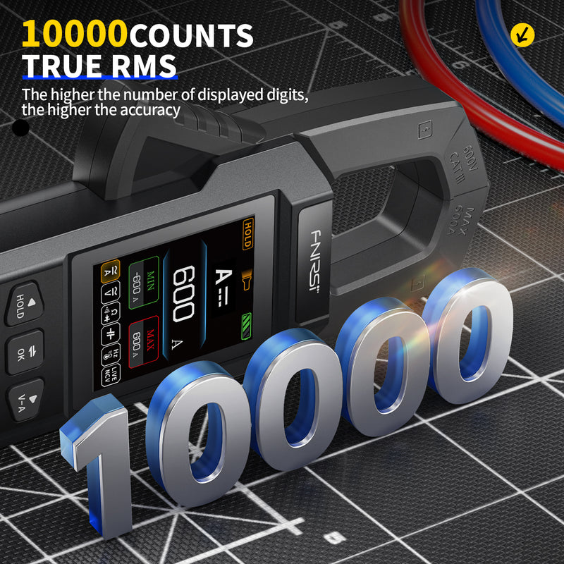 Cargue la imagen en el visor de la galería, [DMC-100] FNIRSI DC AC Current Voltage Clamp Meter Digital Multimeter
