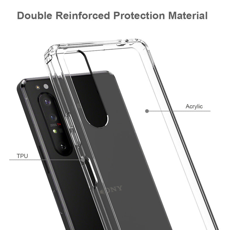 Load image into Gallery viewer, Sony Xperia 5/5 II/5 III - AirPillow Cushion Clear Transparent Back Cover Case - Polar Tech Australia
