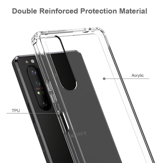 Sony Xperia 5/5 II/5 III - AirPillow Cushion Clear Transparent Back Cover Case - Polar Tech Australia