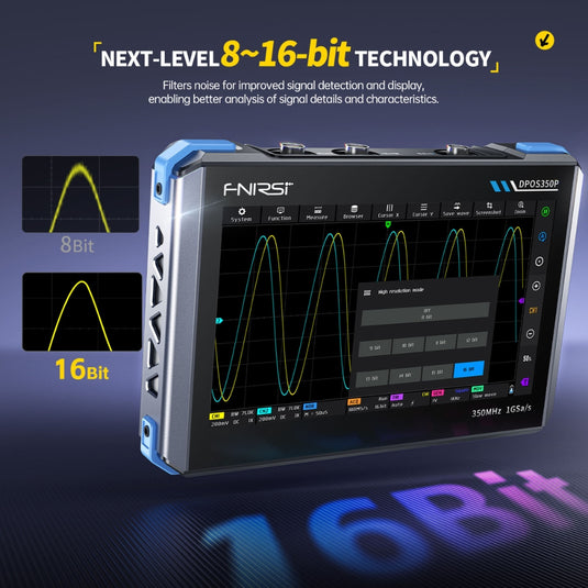 [DPOS350P] FNIRSI 4-IN-1 350MHz 1GSPS Tablet Oscilloscope Signal Generator Spectrum Analyzer Frequency Response Analyzer