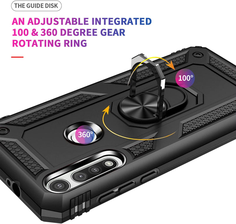 Cargue la imagen en el visor de la galería, [Magnetic Ring Kickstand] Motorola Moto G Fast - Shield Shockproof Rugged Heavy Duty Case - Polar Tech Australia
