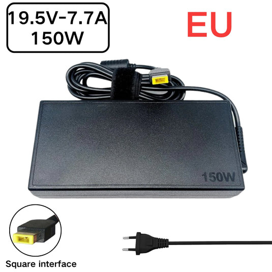 [19.5V-7.7A/150W][Yellow Square] Lenovo Yoga AIO 7-27ARH6 IdeaCentre AIO 5-24IOB6 AC Power Supply Adapter Charger - Polar Tech Australia