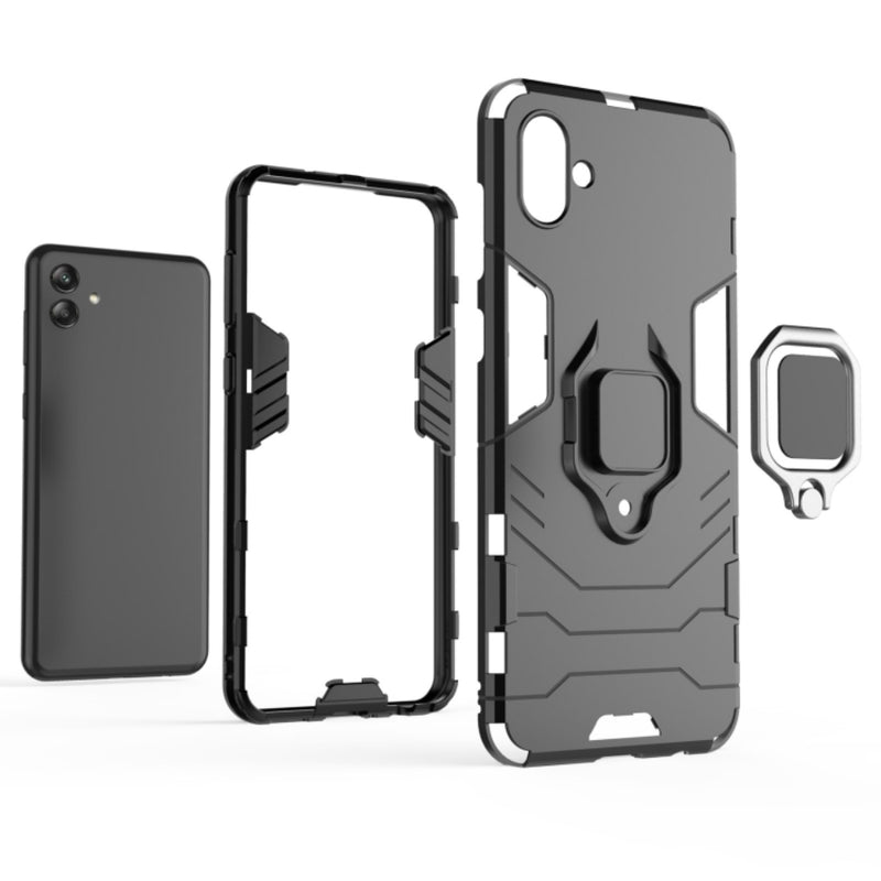 Cargue la imagen en el visor de la galería, Samsung Galaxy A04e (SM-A042) - Heavy Duty Armor Case With Ring Holder Stand
