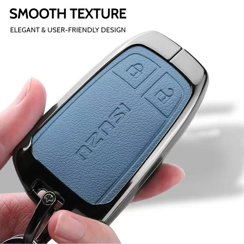 Cargue la imagen en el visor de la galería, Isuzu Aluminum Alloy Shockproof Car Key Case Cover for D-Max, MU-X, Lingtuo, Ruimai
