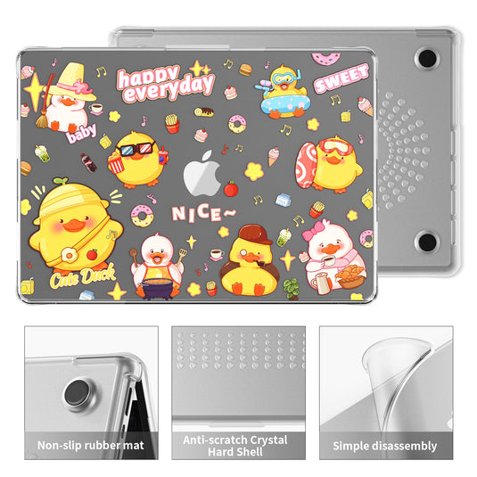 Apple MacBook Pro 14.2" (A2442 & A2779 & A2918 & A2992) - Cute Cartoon Transparent Shockproof & Slim Case