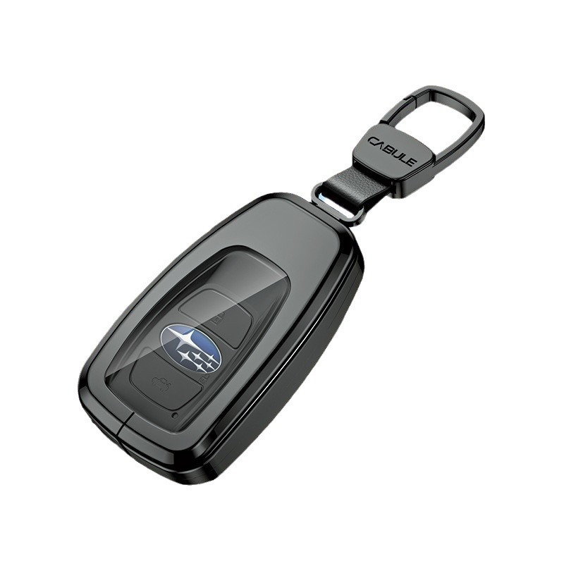 Load image into Gallery viewer, Subaru Alloy + TPU Film Protection Car Key Fob Case Cover For Outback, Forester, Impreza, WRX, XV, Crosstrek, Legacy
