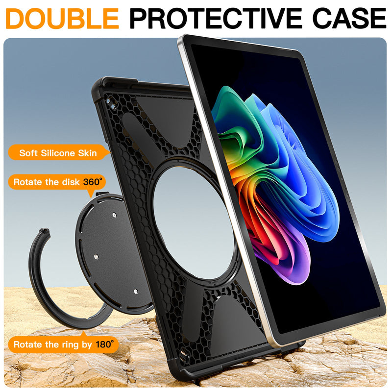 Load image into Gallery viewer, Microsoft Surface Pro 12 (2025) - 360 Degree Rotate Shockproof Heavy Duty Tough Stand Case Cover With Pen Holder
