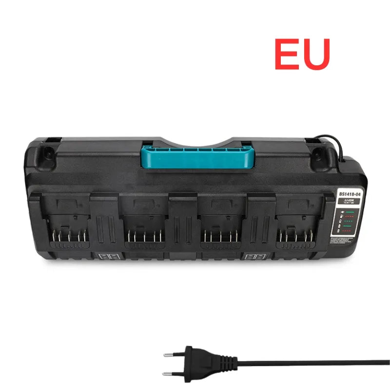 Cargue la imagen en el visor de la galería, Replacement Four - Socket Port Fast Charger For Bosch 14.4V-18V Electrical Tool Li-Ion Battery - Polar Tech Australia

