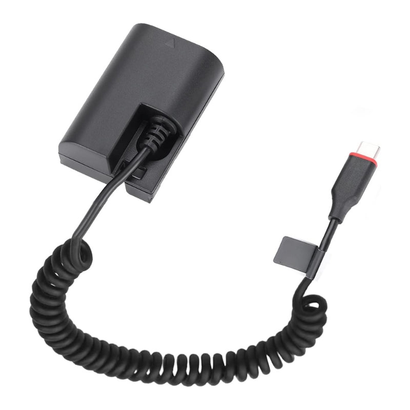 Cargue la imagen en el visor de la galería, [LP-E6][Type-C] Canon EOS 5D4 80D 5D2 5D3 70D 60D 6D 7D2 7D 5DRS 6D2 R7 - Cameras Spring Cable Dummy Battery - Polar Tech Australia
