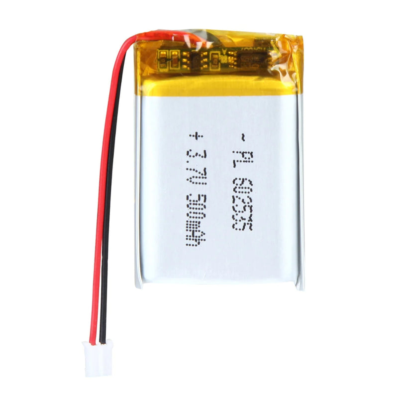 Cargue la imagen en el visor de la galería, [PH2.0-JST Connector][602535] Universal 500mAh 3.7V Rechargeable Li-Ion Lithium Polymer Battery - Polar Tech Australia

