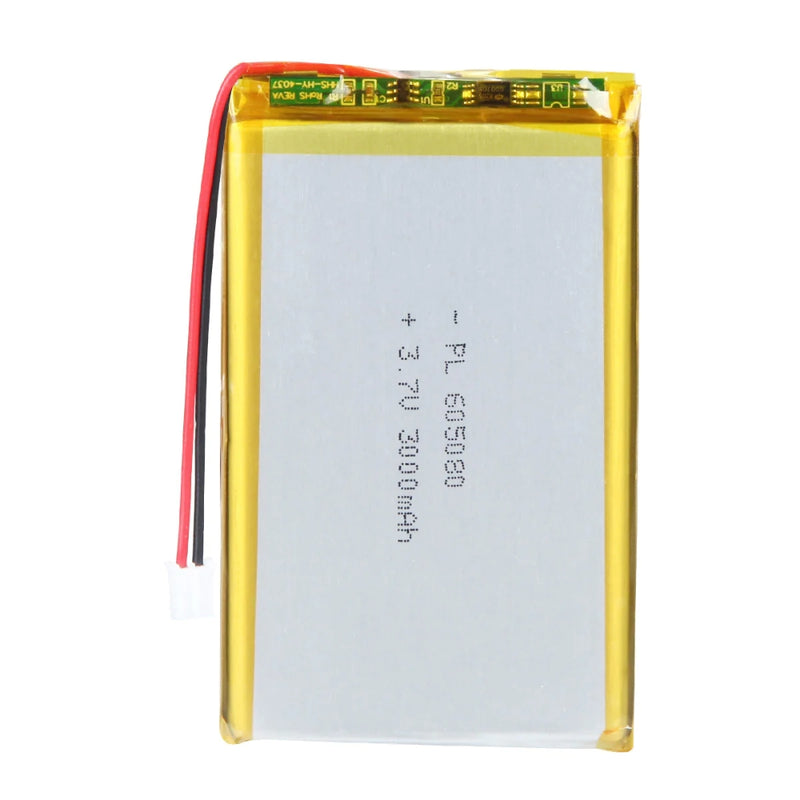 Cargue la imagen en el visor de la galería, [PH2.0-JST Connector][605080] Universal 3000mAh 3.7V Rechargeable Li-Ion Lithium Polymer Battery - Polar Tech Australia
