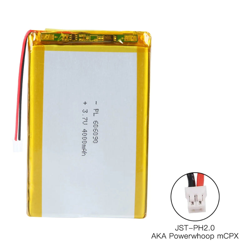Load image into Gallery viewer, [PH2.0-JST Connector][606090] Universal 4000mAh 3.7V Rechargeable Li-Ion Lithium Polymer Battery - Polar Tech Australia
