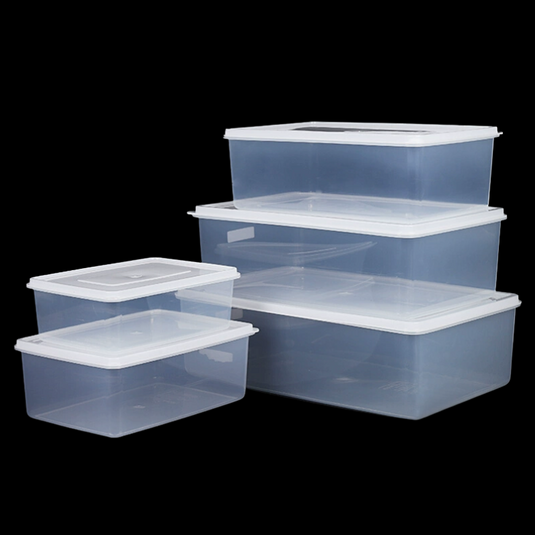 [8L] Heavy Duty Clear Food Grade Stackable Plastic Storage Bins Container Box With Lid - Polar Tech Australia