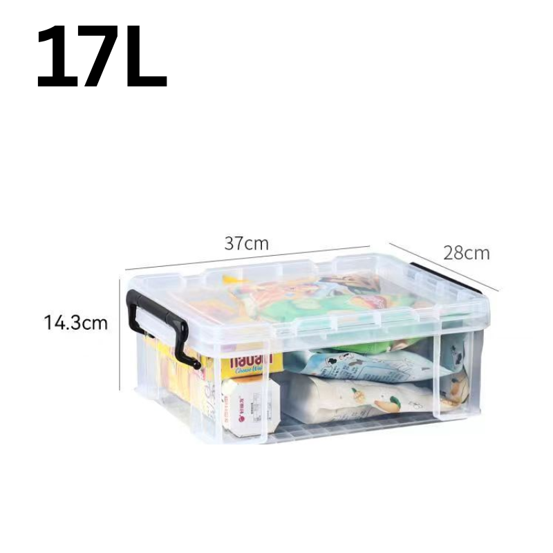 Load image into Gallery viewer, [4Pcs Set] Heavy Duty Extra Thick 17L 25L 40L 60L Clear Food Grade Stackable Plastic Storage Bins Box Container With Lid - Polar Tech Australia
