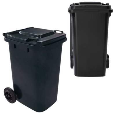[80L/100L/120L] Large Size Heavy Duty Handy Black Wheelie Warehouse Kitchen Restaurant Rubbish Bin