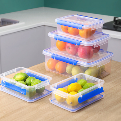 [5L] Heavy Duty Clear Food Grade Stackable Plastic Storage Bins Container Box With Lock Lid - Polar Tech Australia