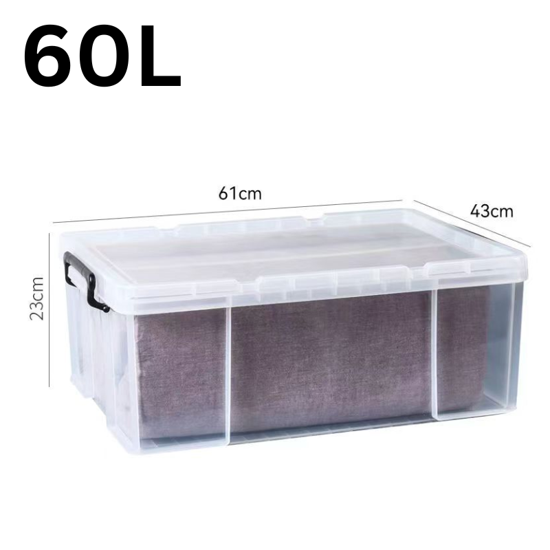 Load image into Gallery viewer, [4Pcs Set] Heavy Duty Extra Thick 17L 25L 40L 60L Clear Food Grade Stackable Plastic Storage Bins Box Container With Lid - Polar Tech Australia
