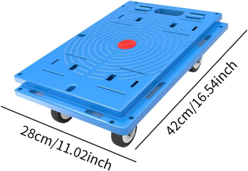 Load image into Gallery viewer, [42x28cm] Portable Joinable Platform Trolley Cart Moving Dolly Cart Max Load 60KG
